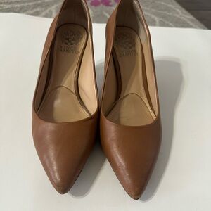 Vince Camuto Tan Leather Heels